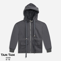 קפוצ'ון פרנץ' טרי S-XXL נשים (אופוויט/שחור/אפור)