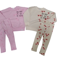 חליפה פוטר מדוגמת 2-8 בנות (צהוב/ורוד/כתום/אופוויט)