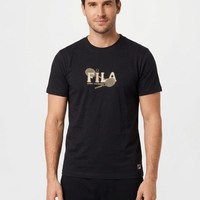 חולצה טריקו FILA מדוגמת S-XXL גבר (שחור/שמנת/כחול/מנטה)