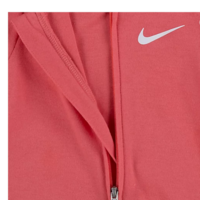 אוברול Nike בייבי אדום אפרסק ספורטיבי וי לבן בחזה ובכפות הרגליים