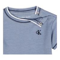 חליפת מכנס CALVIN KLEIN תכלת פסים קצרה