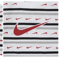 אוברול NIKE לבן פסים לוגו באדום