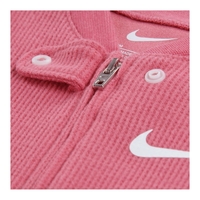 אוברול NIKE ורוד אפרסק לוגו בחזה בד סריג וופל