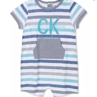 אוברול Calvin klein בייבי פסים שרוול קצר