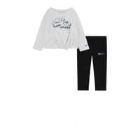 חליפת מכנס NIKE חולצת קשירה שחור לבן