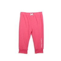 סט 3 חלקים Calvin klein בייבי לבן אפרסק פרחוני מכנס ורוד