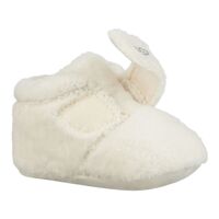 מארז שמיכה ונעלי תינוק UGG לבן וניל