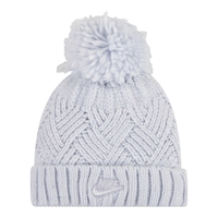 מארז NIKE כובע צמר פונפון וגרביים תואמות תכלת אפור 0-6 חודשים