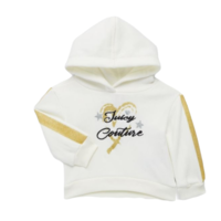 חליפת מכנס juicy couture קפוצ'ון לבן פסים בזהב