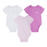 מארז 3 בגדי גוף NIKE שרוול קצר ורוד לבן פוקסיה