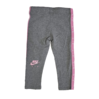 טייץ nike ארוך אפור פס ורוד בצדדים כיתוב AIR הדפס לוגו מאחור