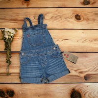 אוברול ג'ינס Levi's כחול מכפלת מגולגלת
