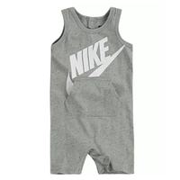 אוברול NIKE גופיה קנגורו אפור כיתוב לבן הדפס מנוקד