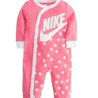 אוברול NIKE ארוך סמיילי ורוד