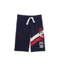 מכנס Tommy hilfiger כחול לוגו פסים כיתוב לאורך