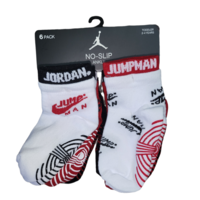 מארז 6 זוגות גרביים jordan מידה 2-4 שנים no slip ankle