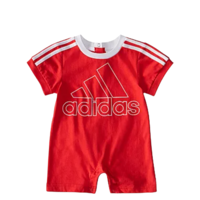אוברול adidas בייבי אדום שרוול קצר 3 פסים בכתפיים