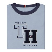 חליפת מכנס TOMMY HILFIGER תכלת מכנס פסים