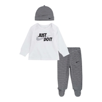 חליפת מכנס NIKE שחור לבן פסים JUST DO IT  וכובע תואם