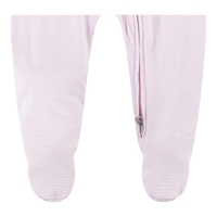 אוברול NIKE ורוד בייבי קליל ודק מבד ויסקוזה ארוך פסים ורוד לבן NB