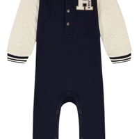 אוברול Tommy Hilfiger ספורטיבי פליז כחול כהה