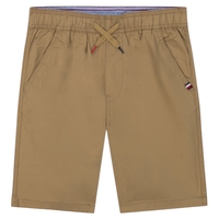 מכנס Tommy hilfiger חום שרוך לוגו בצידי הכיס