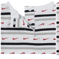 אוברול NIKE לבן פסים לוגו באדום