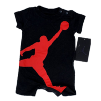 אוברול JORDAN שחור לוגו JUMPMAN אדום