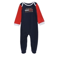 אוברול Tommy Hilfiger בייבי כחול אדום שרוול ארוך