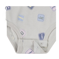 מארז 3 בגדי גוף קצר טורקיז אפור לבן