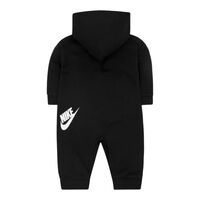 אוברול NIKE קפוצ'ון שחור קנגורו כיתוב לוגו בכיס