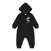 אוברול NIKE קפוצ'ון שחור כיתוב לוגו בחזה לאורכו