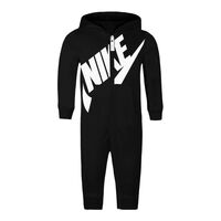 אוברול NIKE קפוצ'ון שחור קנגורו כיתוב לוגו בכיס