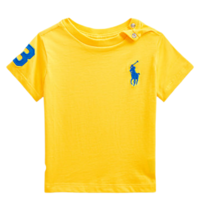 חולצת Ralph lauren בייבי ספורטיבי פוני גדול צהוב