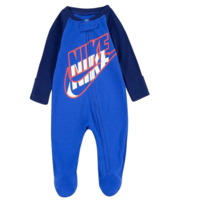 אוברול NIKE בייבי כחול ים ארוך כחול בשרוולים לוגו בכתום במרכז nb