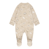 אוברול NIKE בז' הדפסי NIKE בריבוע לאורכו