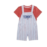 אוברול TOMMY פסים חולצה אפרסק