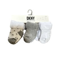מארז 6 זוגות גרביים DKNY מידה 0-6 חודשים