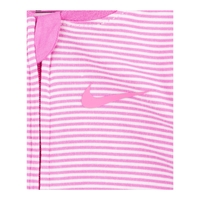 אוברול NIKE קליל ודק מבד ויסקוזה  ורוד פוקסיה ארוך פסים ורוד לבן