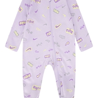 אוברול NIKE סגול בהיר ארוך כיתובי לוגו לאורכו