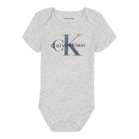 מארז 4 בגדי גוף CALVIN KLEIN תכלת אפור עכבר פסים שרוול קצר