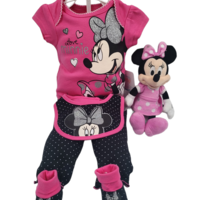מארז יולדת disney מיני מאוס ורוד מנוקד 5 פריטים