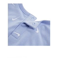 מארז זוג אוברולים NIKE תכלת ולבן פסים גופייה קצר וגופייה ארוך NB