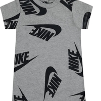 אוברול Nike בייבי אפור לוגו לאורכו שרוול קצר