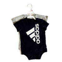 מארז זוג בגדי גוף ADIDAS שחור אפור