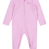 אוברול NIKE קליל ודק מבד ויסקוזה  ורוד פוקסיה ארוך פסים ורוד לבן