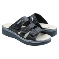 ROHDE כפכף נוחות 3 סקוטשים מדרס נשלף  5221-90 שחור