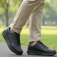 WIlWoc נעל הליכה אורטופדית לגברים ונשים שחור קלאסי101