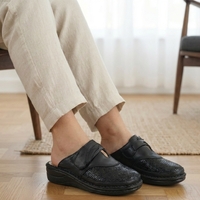 Softflex כפכף אורטופדי עם מדרס נשלף שחור 202323