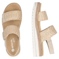 סנדל נוחות לנשים REMONTE D0Q63-90 - קל משקל עם הגבהה יציבה